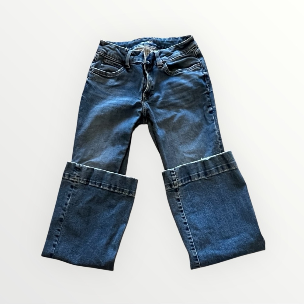 Wrangler Women's Flare Jeans in Blue - Picture 2 of 4